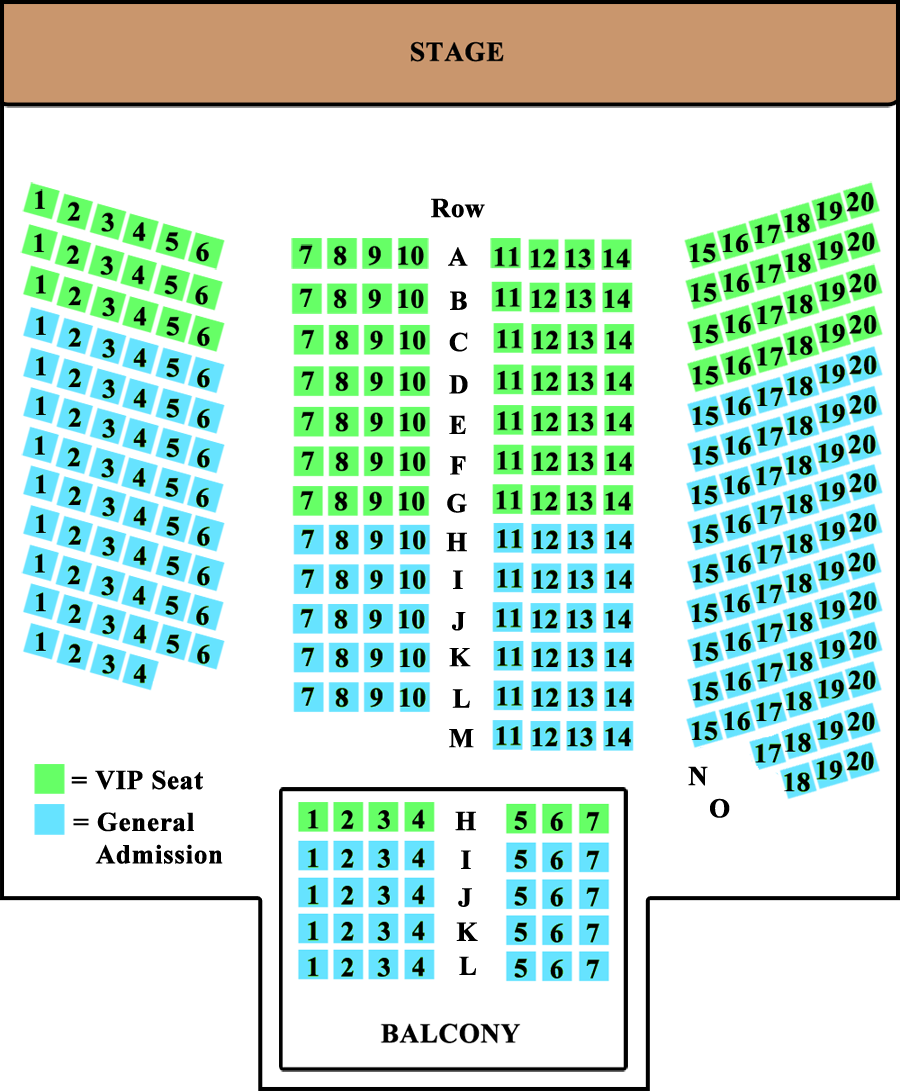 Seating Chart for Tickets